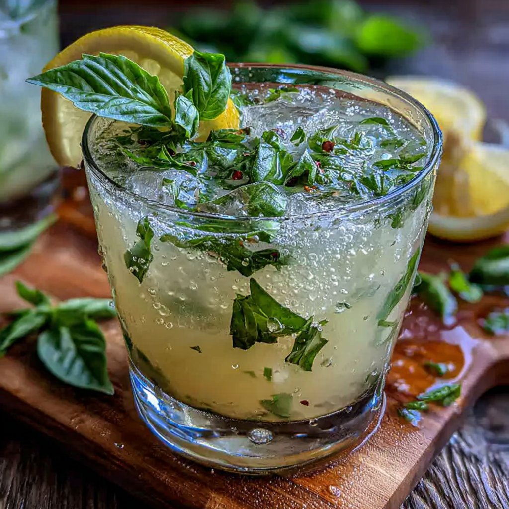 Limoncello-Basil Smash